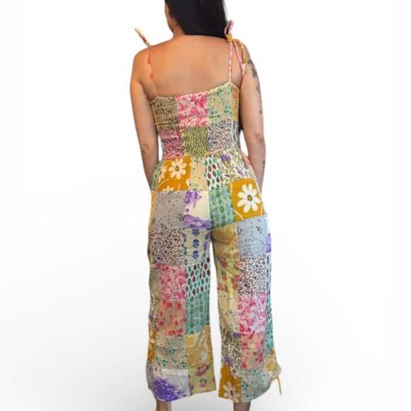 Patchwork Multicolor Jumpsuit - Picture 8 of 8